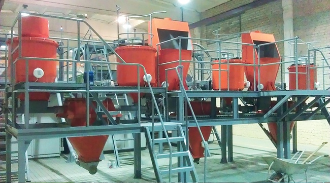 Линия по производству гранулированного пеностекла и пеностеклокерамики