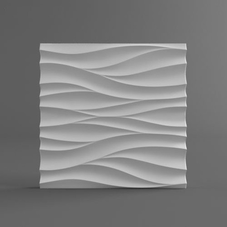 Гипсовая декоративная 3d панель «Волна»