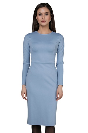 Платье футляр с отрезной талией миди