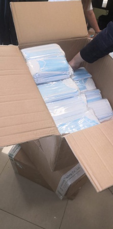 Маска защитная 3-х слойная