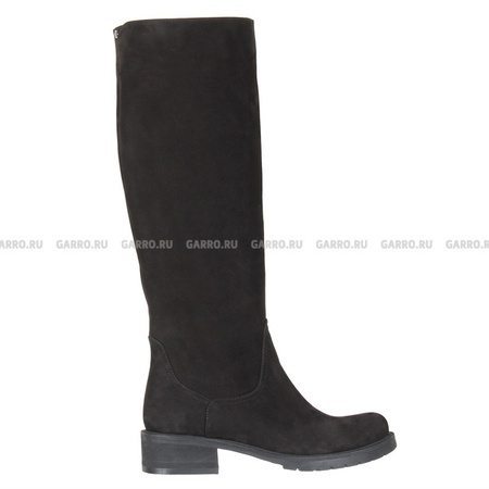 Сапоги 5711 чёрные, натуральный нубук