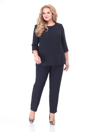 КОСТЮМ ЖЕНСКИЙ МОДЕЛЬ 771 СИНИЙ,Anastasia Mak