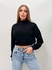 Cashmere cropped turtleneck
