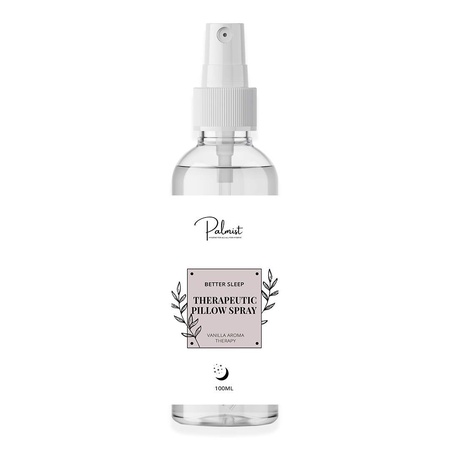 Palmist Therapeutic Pillow Spray 100ml for Sound and Effortless Sleep with Herbal Blends of Basil, Aloe Vera and Mint