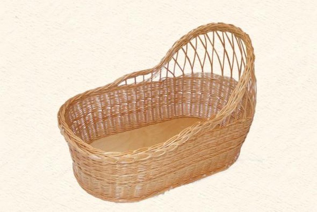 Плетеная люлька для новорожденных Барни