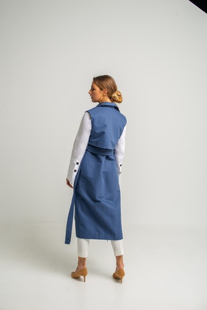 Удлиненный жилет из хлопка