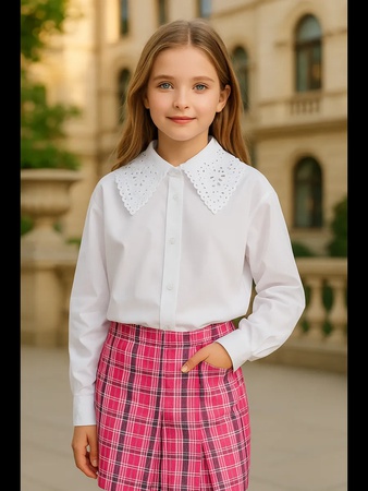 Блузка школьная воротник шитьё