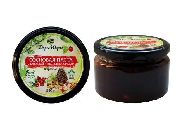 Сосновая паста с клюквой и кедровым орехом Сибири
