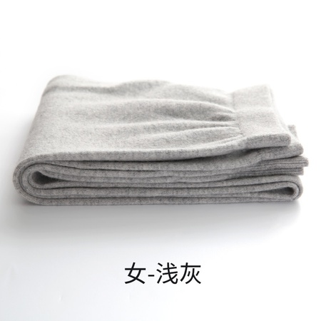 Sonbahar ve kış yeni erkek kaşmir pantolon ince dikişsiz kadın elastik ince saf kaşmir pantolon örme tozluk