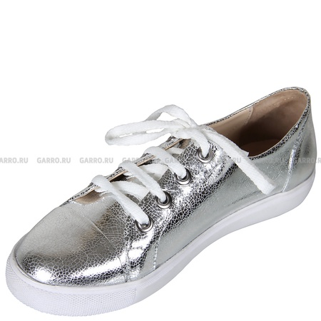 Полуботинки 106 серебряные,натуральная кожа