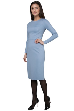 Платье футляр с отрезной талией миди