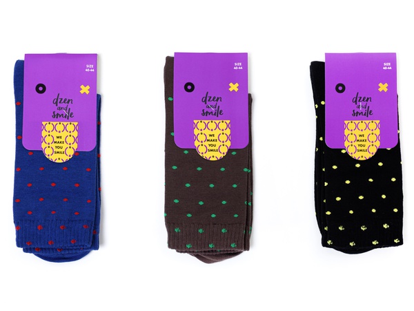En çok satan kitap! Erkekler / kadınlar için Dzen ve Smile bezelye çorapları