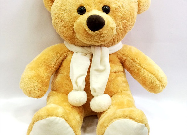 Игрушка мягконабивная Мишка с шарфом 65см