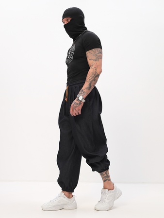 Штаны Джинсовые укороченные широкие