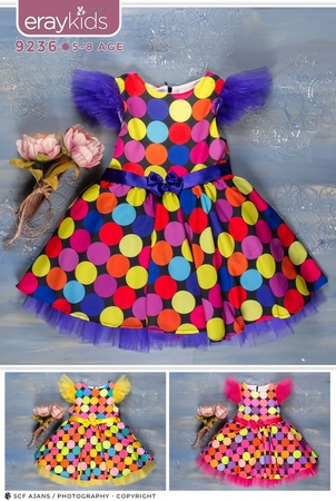 Floral polka dot dress