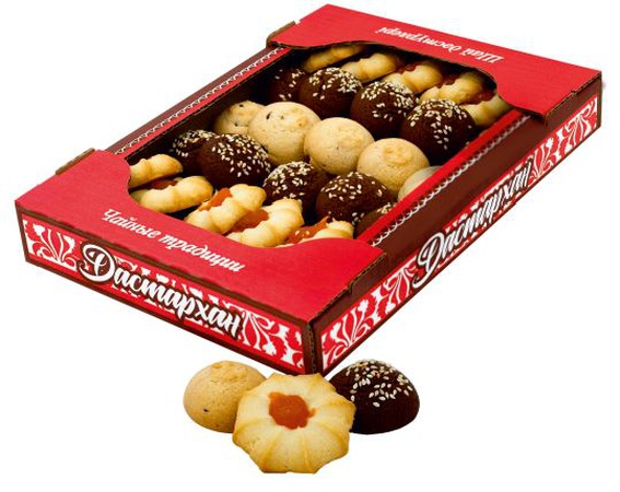 Tereyağlı kurabiye Dastarkhan "Gourmand çeşitli" 0,4 kg