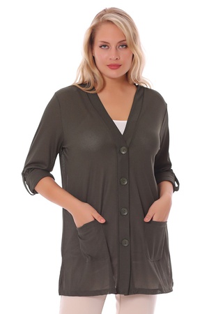 ÖNÜ DÜGMELİ CEPLİ HİRKA