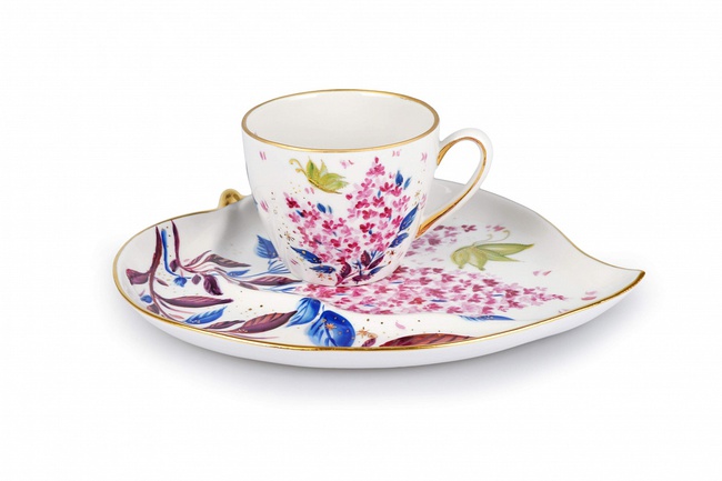 Чайная пара Весенний Сирень авт.рос.Коришева Е.С.