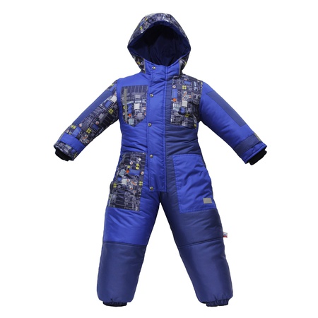 Spor şık mavi tekno baskı