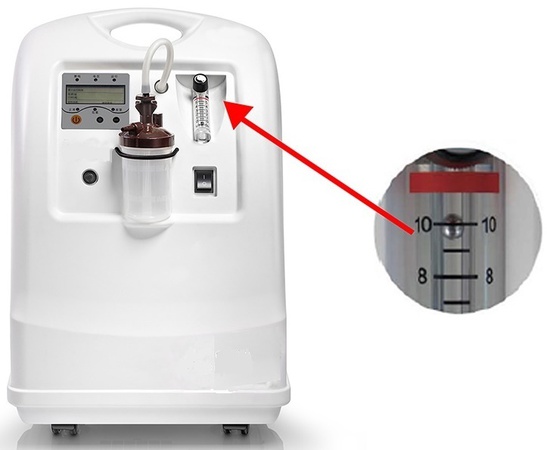Концентратор кислорода с высокой пропускной способностью 10 л