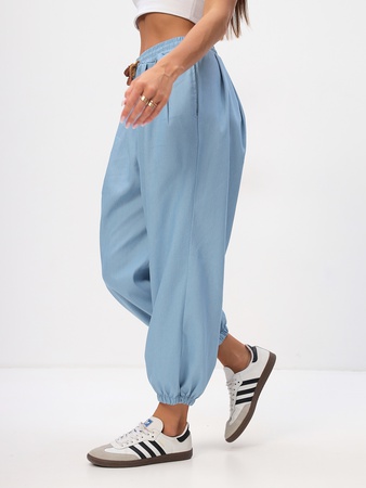 Штаны Тоджи укороченные широкие джинсовые