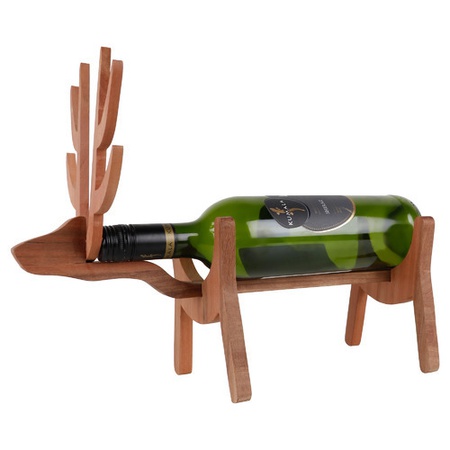Держатель для бутылок деревянный