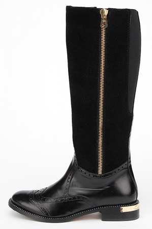 黑色绒面革和皮靴（Eurozyme）S105