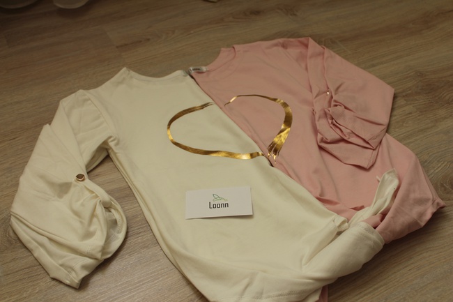 T-shirt with printed heart