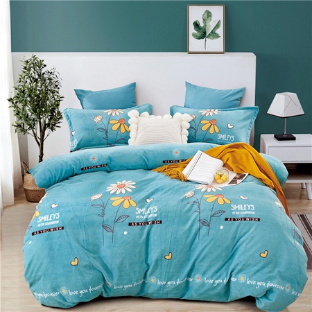 2.5m genişliğinde süper yumuşak süt pazen baskılı yatak takımı kumaşı kaşmir pamuk