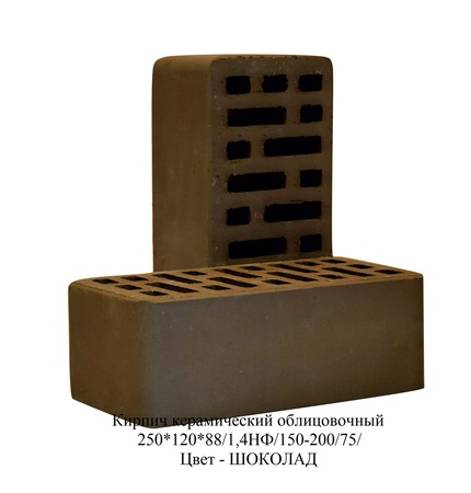 Кирпич керамический облицовочный утолщенный  в различной гамме цветов