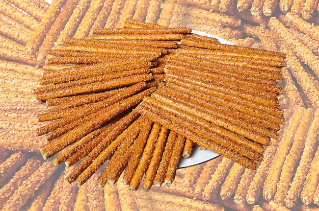 sesame and salty stick, wafer