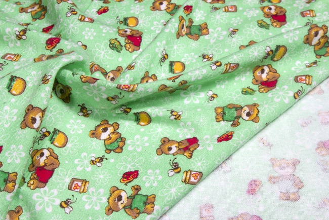 Ткань постельная детская Мишки