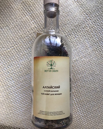 Алтайский Сухой Бальзам "Юй кижи" для Женщин. (Энергия-Сибири) бут. стекло 500мл