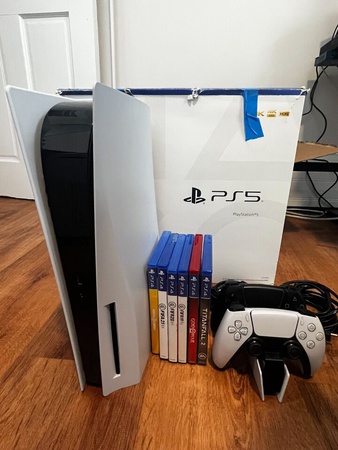 Sony Playstation 5 Disk Sürümü - 2 kablosuz kumanda ile 5 Ücretsiz Oyun