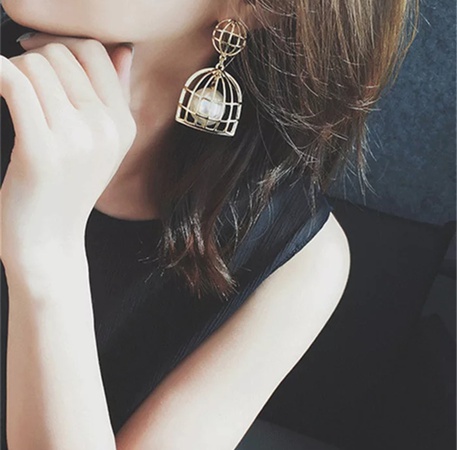 Серьги длинные «ловец снов»