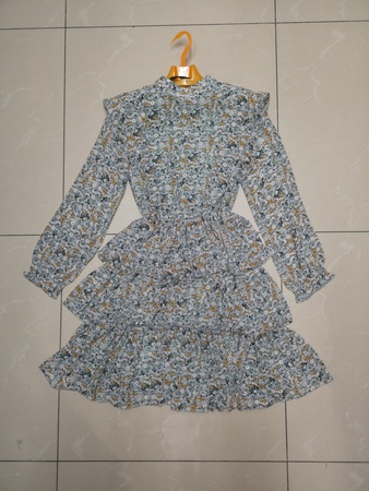 Платье шифон, в цветочек 079