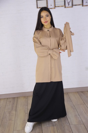 Etek kalitesine sahip iki parçalı kadın gömlek 💯%