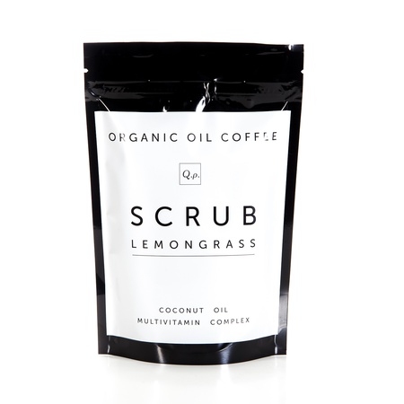 Натуральный Масляный кофейный скраб с эфирным маслом Лемонграсса 250 гр.