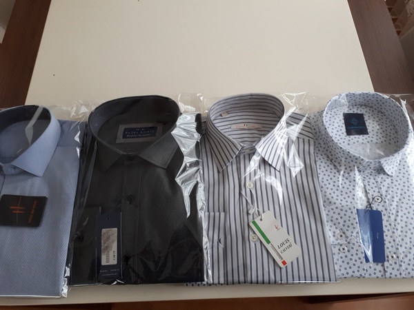 T-shirt, Gömlek, bikini, triko, Kazak, ceket ve diğer tekstil ürünleri.