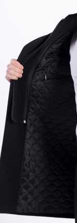 Çıkma Kapşonlu Ceket Yaka Kaşe Kısa Palto