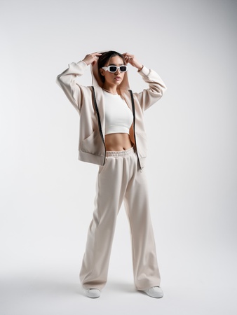 Худи с капюшоном  женский из высококачественной ткани лининг для повседневной носки