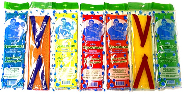 Мочалки и губки банные для тела от производителя