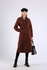 Women's maxi coat with a buckle. # 37