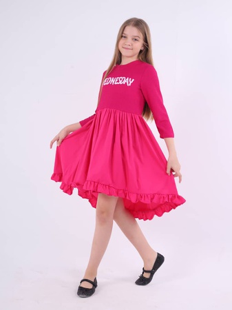 Çocuklar için çarşamba desenli elbise