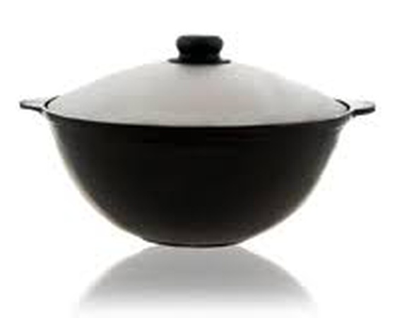 Uzbek cast iron cauldron