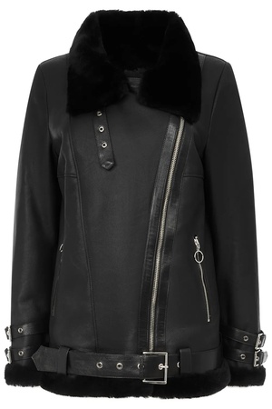 Женское короткое пальто-авиатор высокого качества - стандартный крой