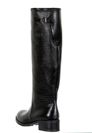 Женские сапоги, кожа под змею <G1161>