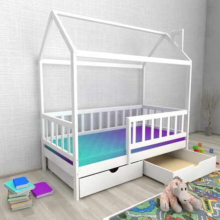 Кровать-домик "Ницца" Сингл (с ящиками)