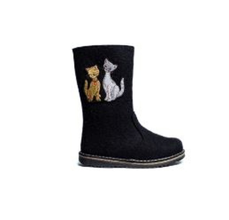 43240 Унтоваленки школа цв.войлок черный шерсть тэ