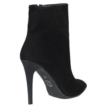 Women&#39;s ankle boots, natural suede<G7004>